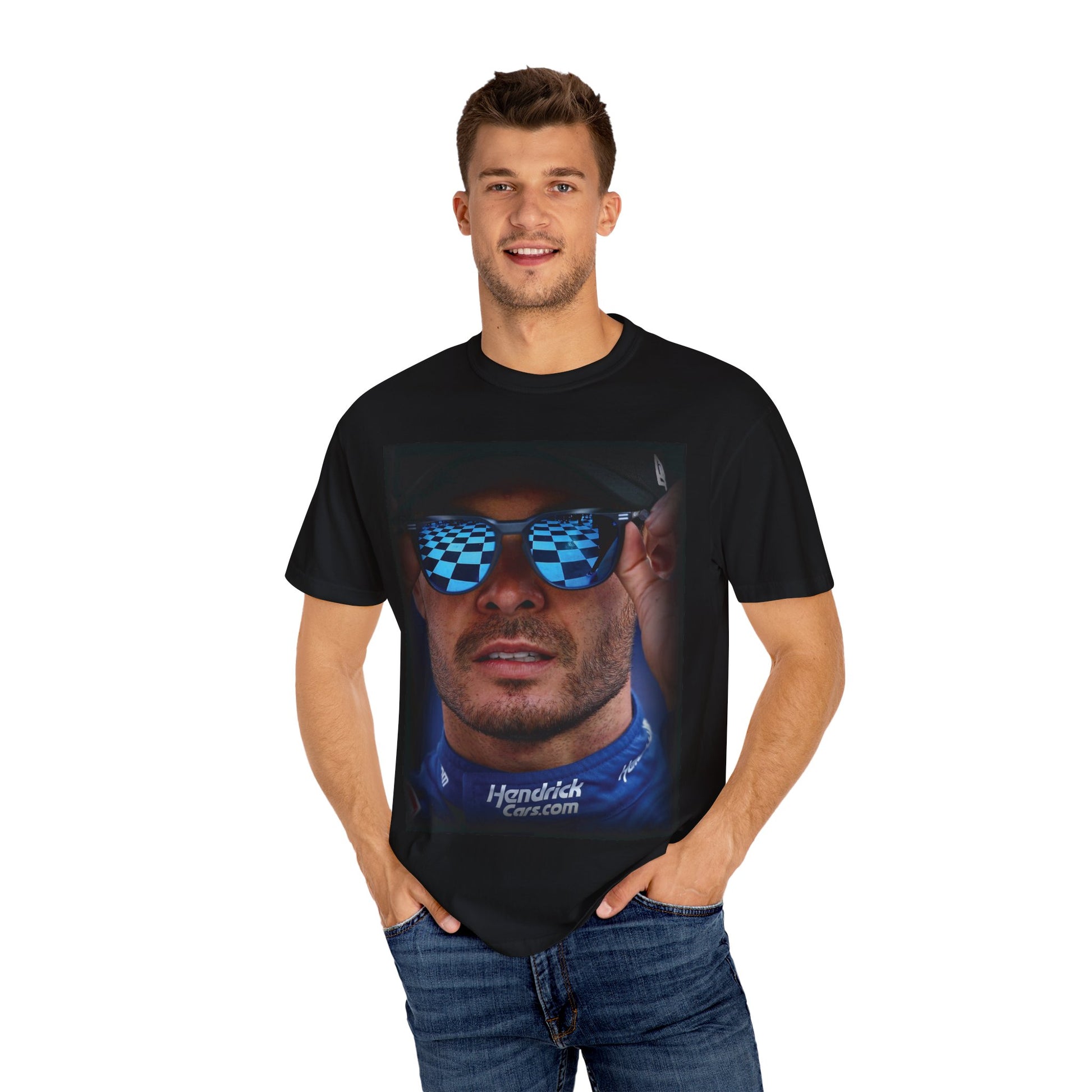 Kyle Larson "Checkered Focus" Unisex Tee